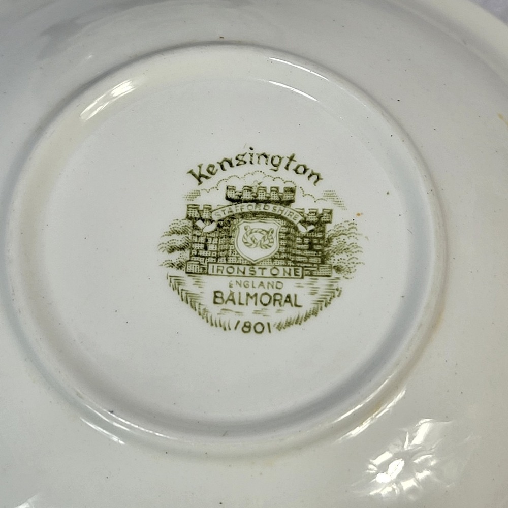 Kensington Balmoral 1801 Staffordshire Ironstone England Set 2 Bowls 6.5" - Picture 6 of 10